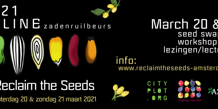 Reclaim the Seeds online – 20 & 21 maart 2021