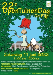 Affiche Opentuinendag De Pijp 2022